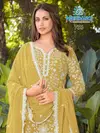 Misha By Mrudangi Georgette Top With Sharara Dupatta Suppliers In India